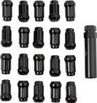 Raceline Lug Nuts | Spline Socket | 12mm x 1.5 | Black | 20 Pack (RLUG-CS25B)