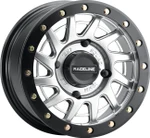 Raceline Squad Beadlock Wheel | Silver w/Black Ring | 15x7 (A12SB-57037+10)