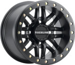 Raceline Ryno Beadlock Wheel | Black w/Black Ring | 15x7 (A91B-57037-52)