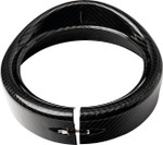 Slyfox 7" Headlight Trim w/ Visor | Gloss Carbon Fiber (1508-3111)