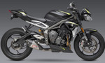 Yoshimura AT2 Slip-On Muffler | SS/Carbon Tip | Street Triple (19680BP521)