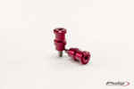 Puig Hi-Tech Swingarm Spools | Red | 8mm (5923R)