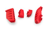 Puig Rubber Sections for Frame Slider Pro 2.0 | Red (20872R)