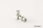Puig Hi-Tech Swingarm Spools | Silver | 10mm (5924P)