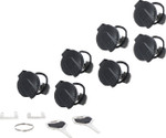 SW-Motech TRAX Lock Set - 7 Matching Locks w/ Keys (ALK.00.165.16200)