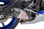 Yoshimura AT2 Slip-On Exhaust Muffler - Stainless - '06-20 YZF R6 (13630BP521)