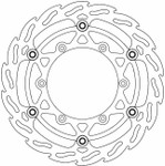 Moto-Master Flame Front Floating Brake Rotor (112087-PU)