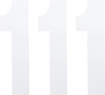 Factory Effex 8" White Standard Number 1 Decals (02-4481)