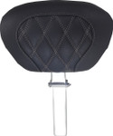 Mustang Double Diamond Driver Backrest - Gun Metal Stitch (89539GM)