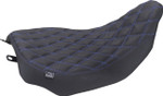 Mustang Runaround Double Diamond Solo Seat - Sky Blue Stitch (88020SB)