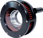 Feuling Slim BA Air Cleaner Kit - Black/Clear w/ Red Filter (5444-S)