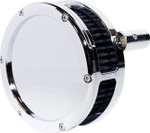 Feuling Slim BA Air Cleaner Kit - Chrome w/ Black Filter (5567-S)