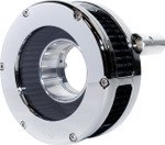 Feuling Slim BA Air Cleaner Kit - Chrome/Chrome w/ Black Filter (5548-S)