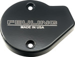 Feuling Cam Cover Center Cooled 2 Hole - Contrast Lasered Feuling Logo (9181)
