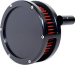 Feuling Slim BA Air Cleaner Kit - Black w/ Red Filter (5463-S)