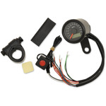 Drag Specialties Mini Programmable Speedometer w/ Indicator Lights (2210-0420)