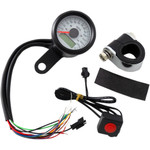 Drag Specialties Mini Programmable Speedometer w/ Indicator Lights (2210-0421)
