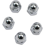 Drag Specialties Chrome 1/2"-20 Acorn Nuts 5 Pack (DS-190862)