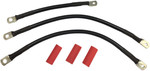 Drag Specialties Black Battery Cable Set for 1999-2008 FL (2113-0661)