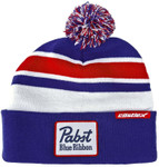 Castle X Pabst Blue Ribbon PBR Pom Beanie Hat