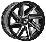 Sedona Chopper Wheel - Machined w/Gloss Black - 14x7 - 4/137 (A85M-47037-52S)