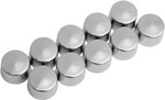 Drag Specialties Chrome 10mm 12 Point Bolt Covers - 10 Pack (2402-0129)