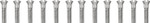 Drag Specialties Knurled Cam Cover Bolt Kit Chrome (DS-190820)
