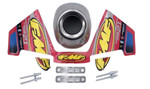 FMF TurbineCore 2.1 Slash Cut Stainless Rear Cone Cap (020530)