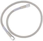 Drag Specialties Brake Line 24" Clear-Coated Braided Stainless Steel (1204-2731)