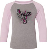 Factory Effex Moto Youth 3/4 Baseball T-Shirt