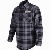 Throttle Threads Drag Specialties Plaid Mens Long Sleeve Flannel Shirt