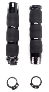 Avon Gatlin Air Cushioned 1" Black Grips - Cable Style (MT-AIR-90-AN-GA)