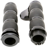 Avon Velvet Air Black Handlebar Grips w/Throttle Boss - Cable Type (AIR-96-BOSS)