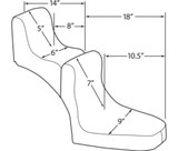 Drag Specialties Scorpion Solo Front Seat for Custom/Rigid Black (DS-907740)