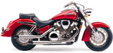 Cobra Boulevard Slash-Cut Chrome Slip-On Mufflers (1176SC)