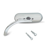Arlen Ness Micro Mirror Mini Oval Chrome Left (13-406)