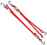 Ancra 1" Ratchet-Buckle Red Tie Downs 2pk (47439-10)
