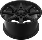AMS Roll'n 105 Cast Aluminum Wheel Black Satin 15x7 4/137 5+2 (5707-046AS)
