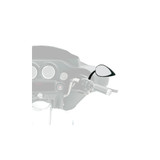 Drag Specialties Teardrop Mirror by Tank Tuff 5.5" Long Stem/Black (0640-0389)