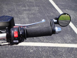 Joker Machine Folding Black 2.25" Bar End Mirror (09-302B)