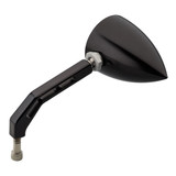 Joker Machine Billet Mirror View Tech V Smooth/Black (03-011BLK)