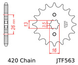 JT Front Sprocket 14 Tooth (JTF563.14)