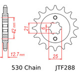 JT Front Sprocket 18 Tooth (JTF288.18)