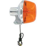 K&S DOT Compliant Chrome Turn Signal w/Amber Lens (25-1046)