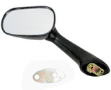 Emgo Carbon-Look Left Side Motorcycle Mirror (20-87072)