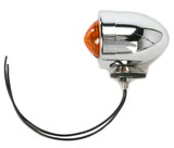 Drag Specialties Dual Filament Bullet Marker Light w/Amber Lens (DS-280069)