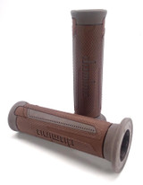 Domino Turismo Handlebar Grips | Twist Throttle | Brown/Gray (A35041C6564C7-0)