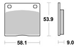 Braking SM1 Semi-Metallic Brake Pads (622SM1)
