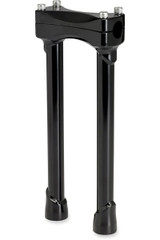 Biltwell 12" Murdock Handlebar Straight Risers Satin Black (6403-201-12)
