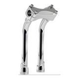 Biltwell 10" Murdock Chrome Handlebar Pull Back Risers (6404-105-10)